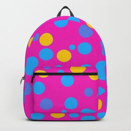 Pan Pride Simple Floating Varied Dots Pattern Backpack