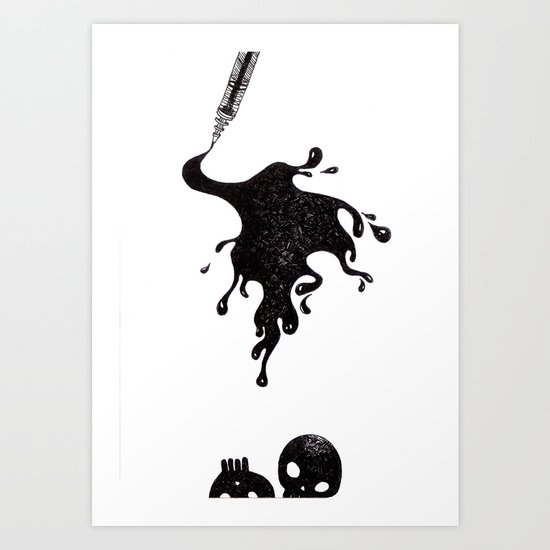 Inkblot Art Print