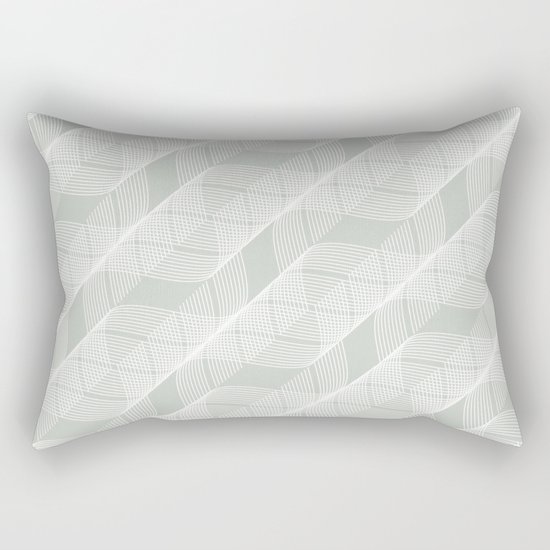 Gray Grey Helix Sea Salt Rectangular Pillow