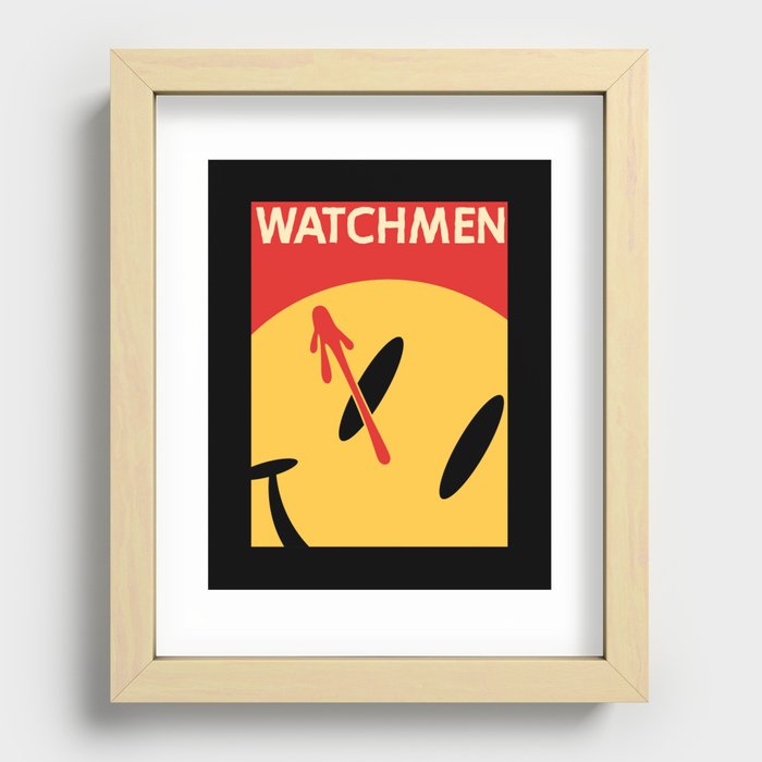 Who Watches Who? Recessed Framed Print