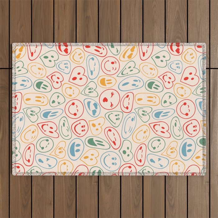 Emotion Icons Outdoor Rug