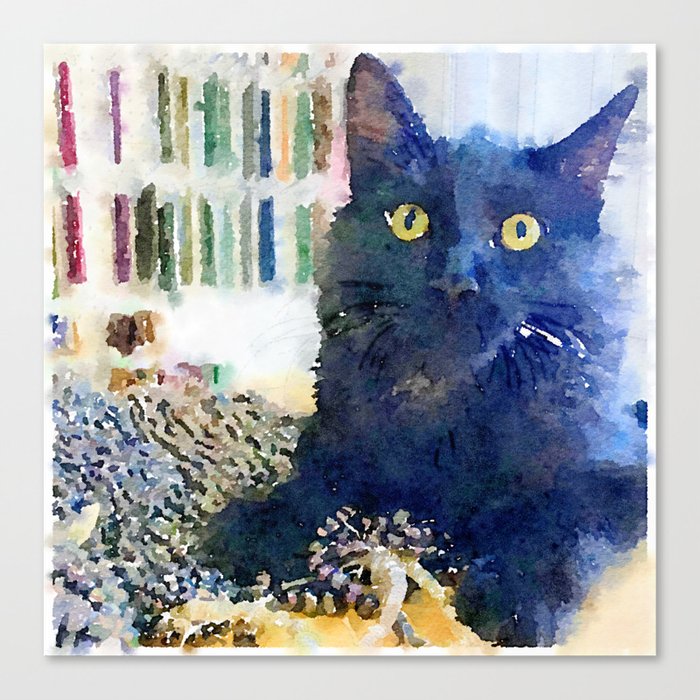 Alfred Watercolor Canvas Print