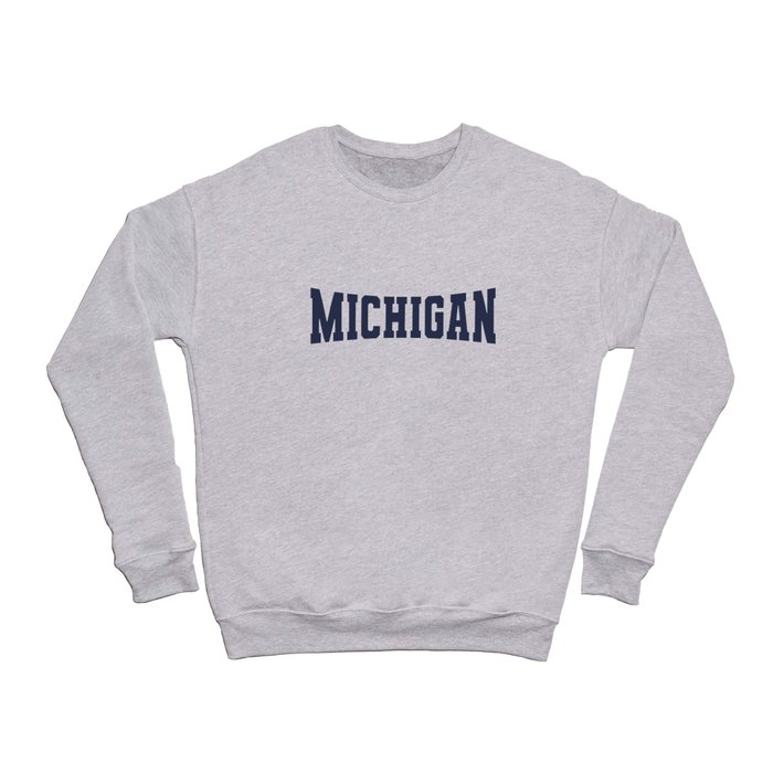 Michigan - Navy Crewneck Sweatshirt