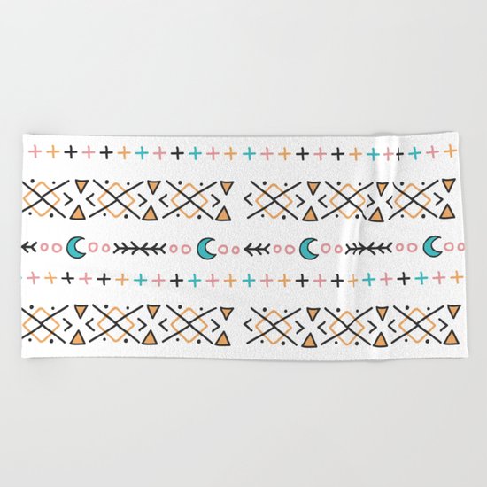 pattern form Beach Towel
