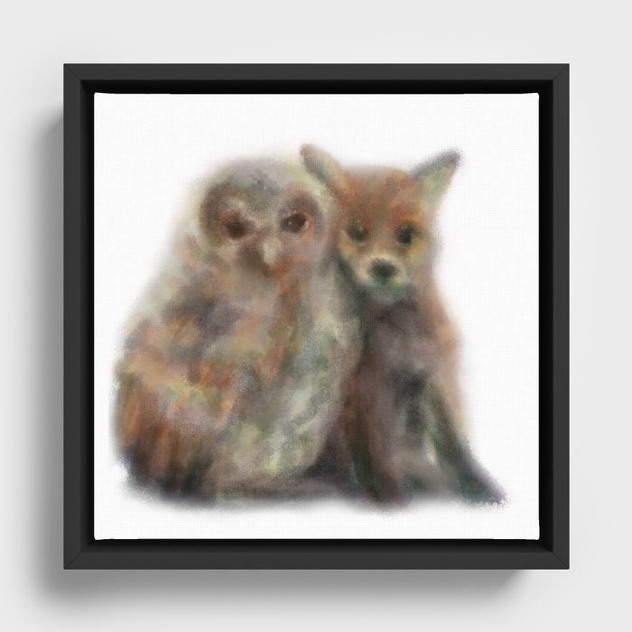 Forest Friends Framed Canvas