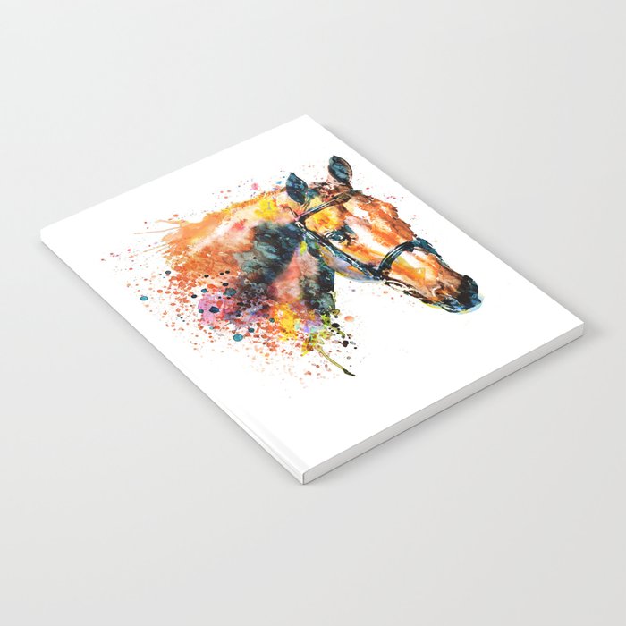 Colorful Horse Head Notebook