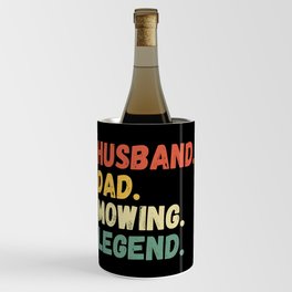 Husband Dad Mowing Legend Wine Chiller