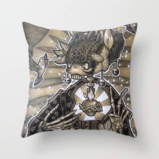 Madre Naturaleza Throw Pillow