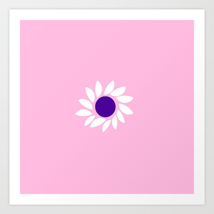 Geometric flower 143 Art Print