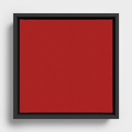 Ketchup Red Framed Canvas