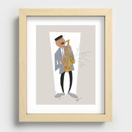 The Cats - Sax Recessed Framed Print