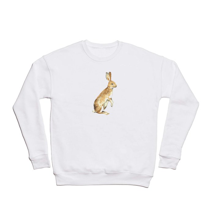 Watercolor Bunny Rabbit Crewneck Sweatshirt
