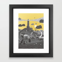 Lighthouse of Desert Framed Art Print