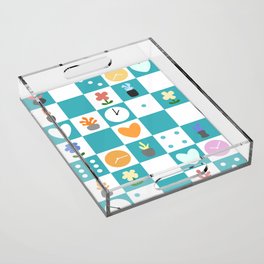 Color object checkerboard collection 19 Acrylic Tray