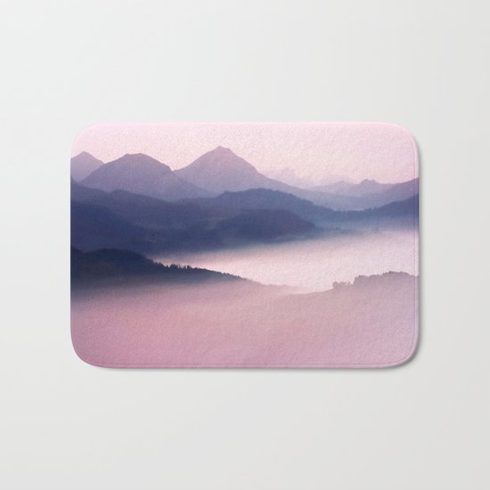 Foggy Mountains II Bath Mat