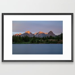 Alpine Glow over San Juan Mountains Framed Art Print