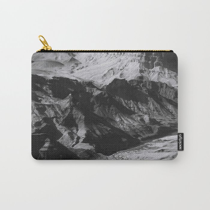 Desert at Grand Canyon national park, USA in black and white Carry-All Pouch