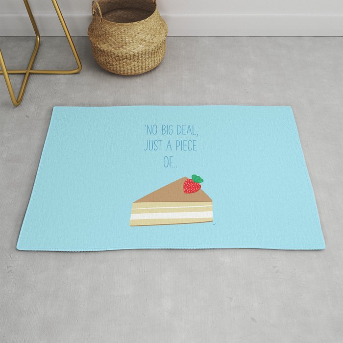'Just piece of cake!' Rug