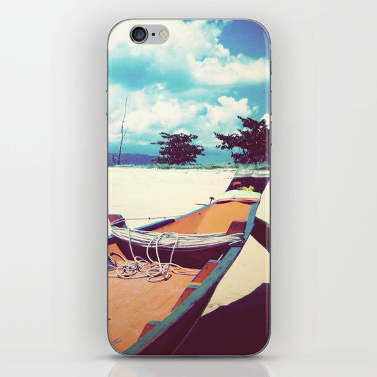 Longboat on the Shore, Thailand iPhone & iPod Skin
