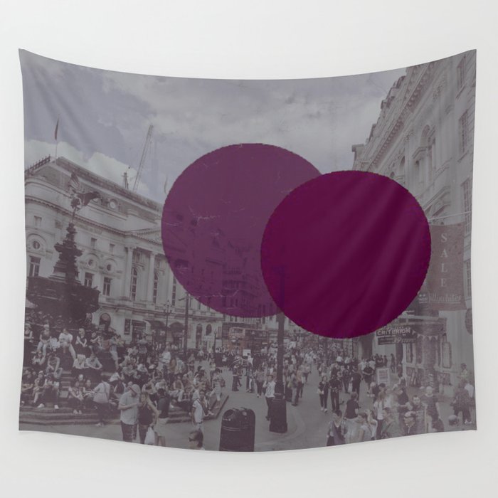 London Square Wall Tapestry