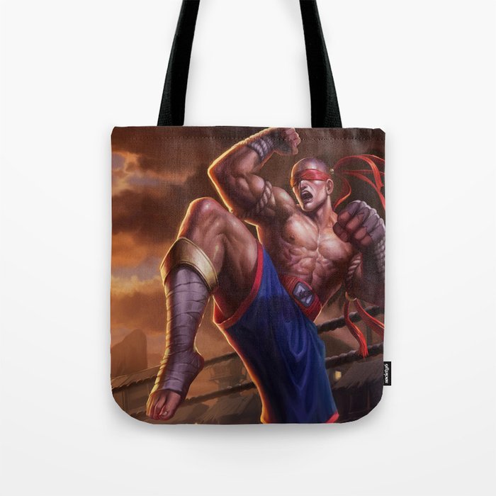Muay Thai Lee Sin League Of Legends Tote Bag By Amumus