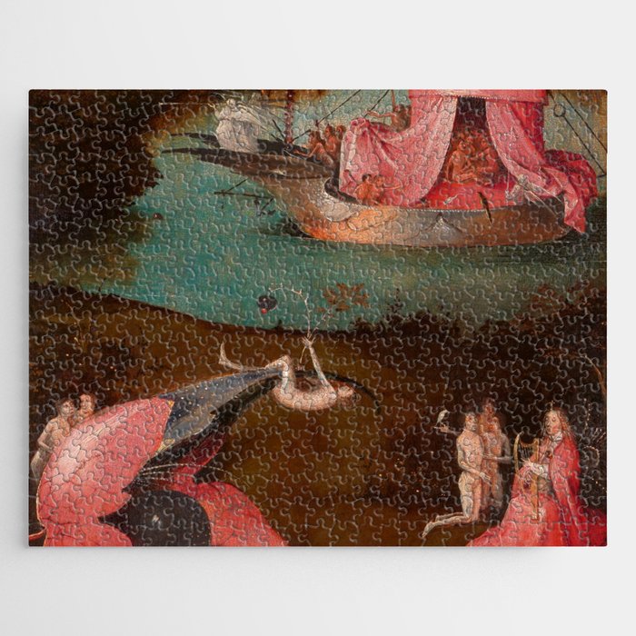 Hieronymus Bosch "The Last Judgment" triptych (Bruges) left panel Jigsaw Puzzle