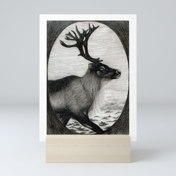 Reindeer Mini Art Print