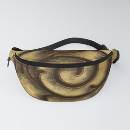 Wood and Gold Fanny Pack