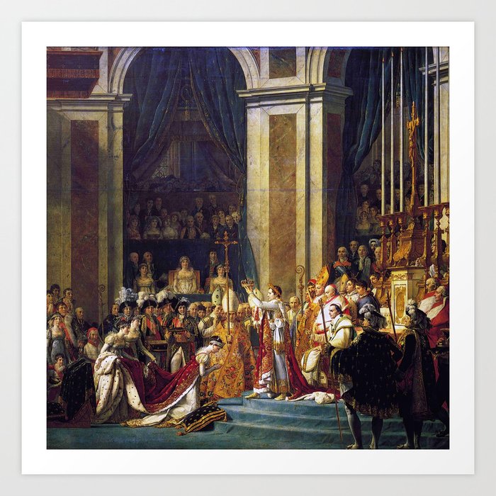 David, the coronation of Napoleon Art Print