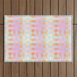 Blurred Plaid Outdoor Rug