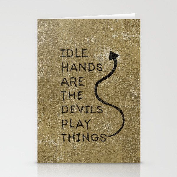 Idle Hands Stationery Cards