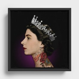 Queen Noir Framed Canvas