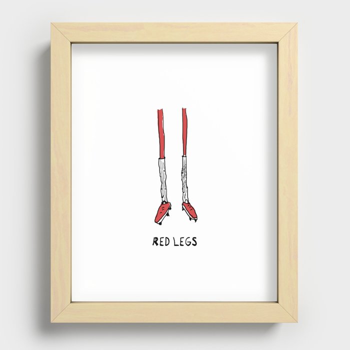 Red Legs Recessed Framed Print