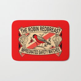 The Robin Redbreast Safety Matches Bath Mat | Robinbird, Matchbox, Robin, Phillumenism, Matchboxlabel, Artdeco, Bird, Advertisement, Advert, Vintageadvert 