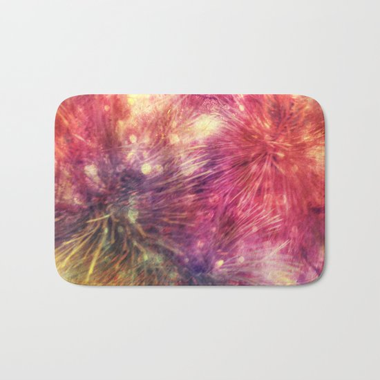 Springtime colorful floral symphony Bath Mat