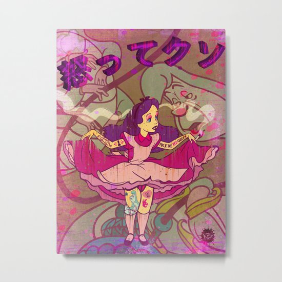 Alice F@!$%! Mad Metal Print