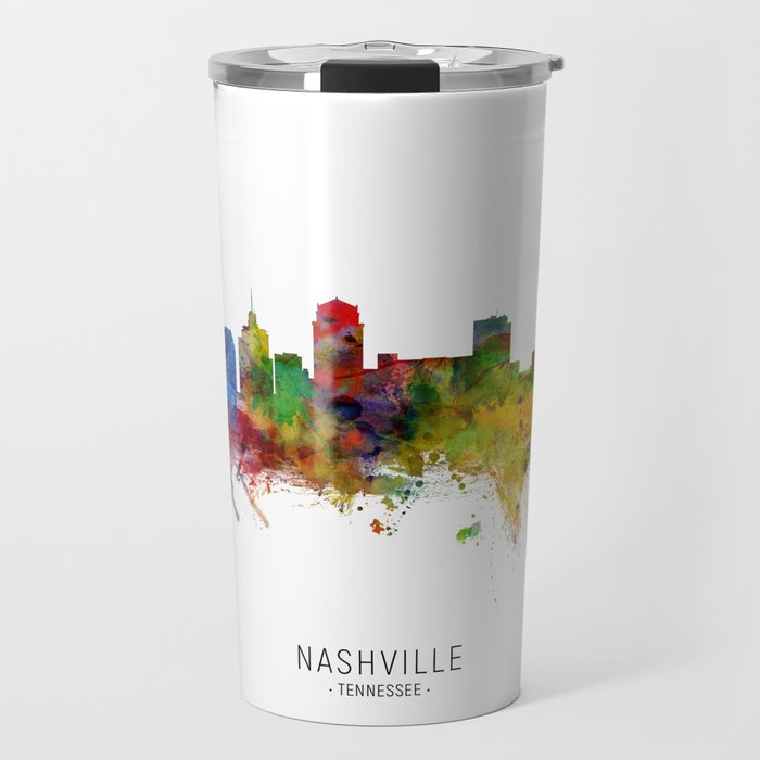Nashville Tennessee Skyline Travel Mug