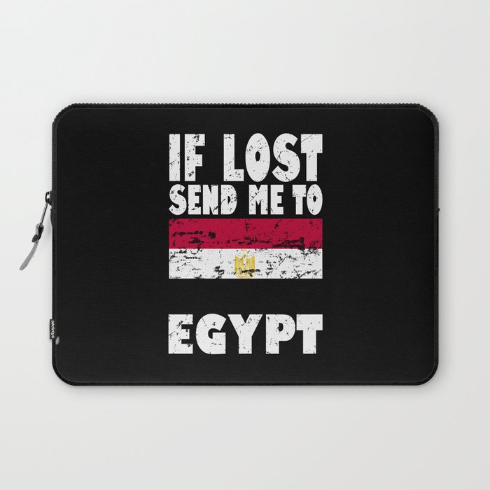 Egypt Flag Saying Laptop Sleeve