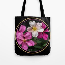 Pink Wild Roses Tote Bag