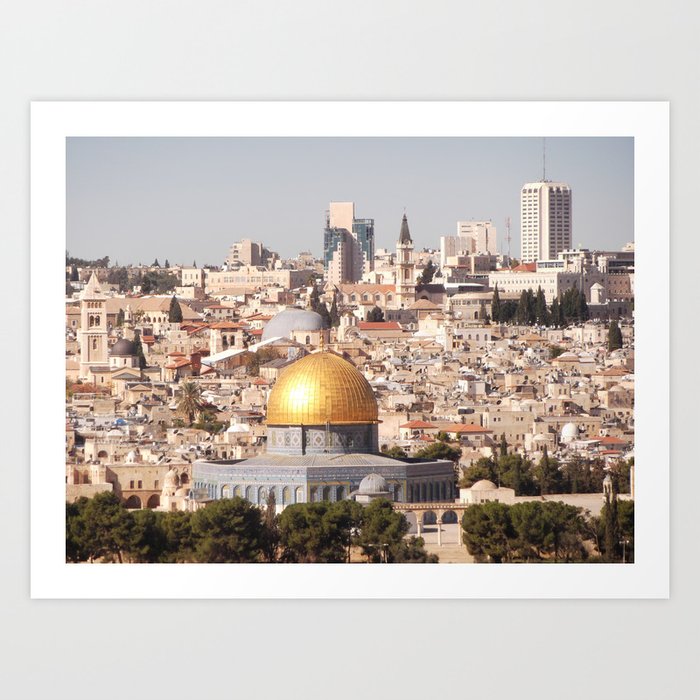 Temple Mount, Old City of Jerusalem, Israel Art Print