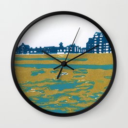 Seaview Kingsway in Turquoise Wall Clock