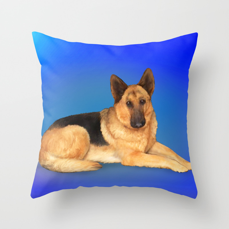German Shepherd Throw Pillow By Ldm99 Society6