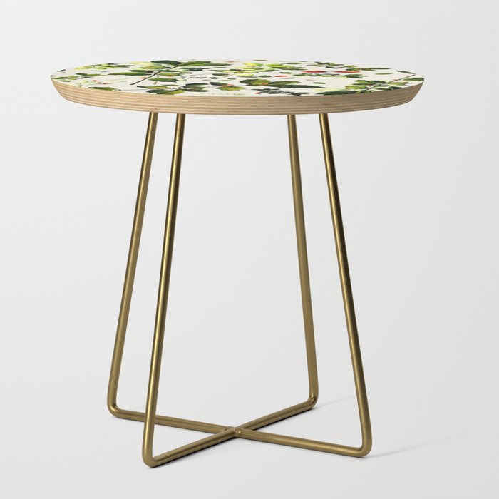 Holly Branch Clippings Side Table