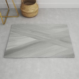 Gray Watercolor Abstract Lines Area & Throw Rug