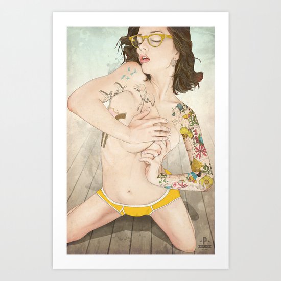 Self Portrait as a Lady, Revisited Art Print