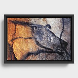 Ancient Cave Art Chauvet Cave Bear 1 Framed Canvas