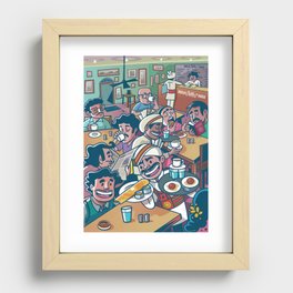 India Coffee House Recessed Framed Print