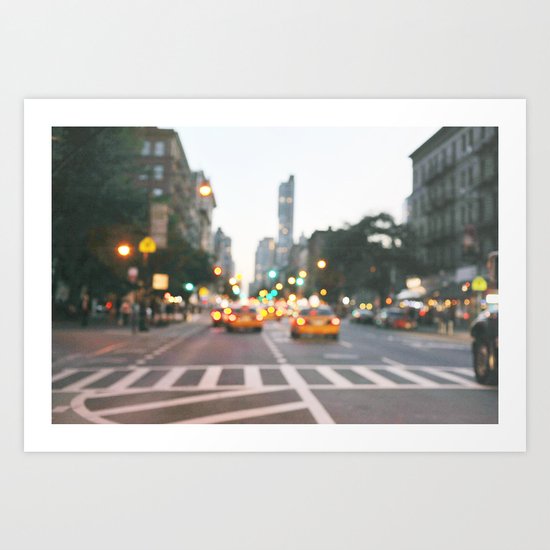 New York City Blur Art Print