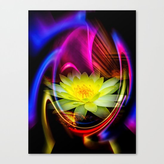 Flower Magic -Water lily Canvas Print
