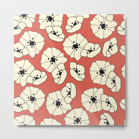 Retro bloom 004 Metal Print